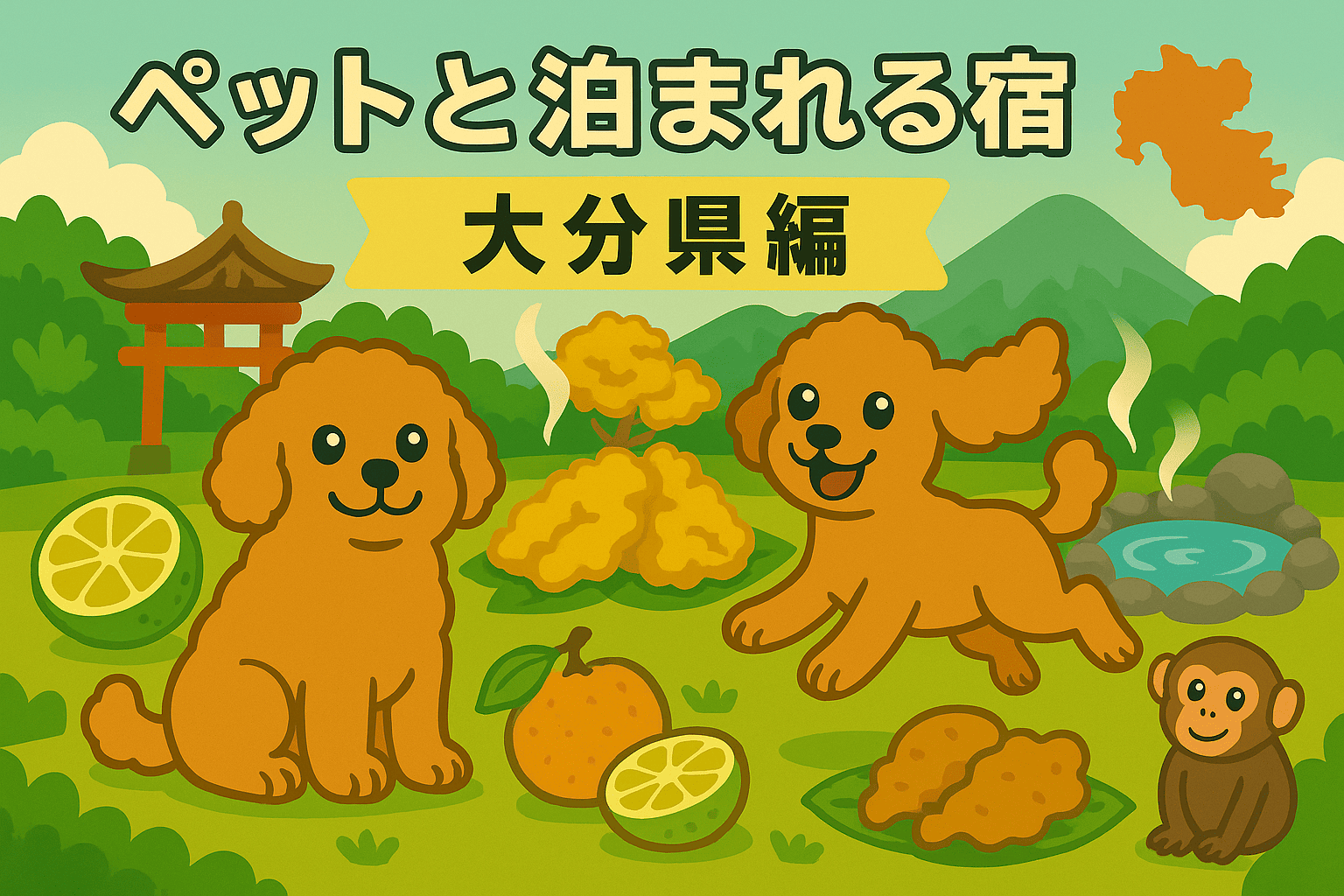ペットと泊まれる宿【大分県編】