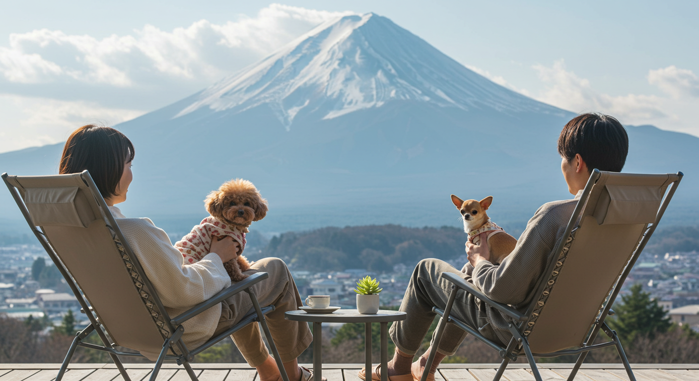 庭でのくつろぎ